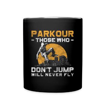 Parkour Underground Lifestyle - Tasse einfarbig - Schwarz - Vorne