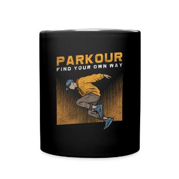 Freerunner Springer Underground Schnell - Tasse einfarbig - Schwarz - Vorne