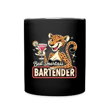 Bartender Barwoman Leopard Leopard Gift - Full Colour Mug - black - Front