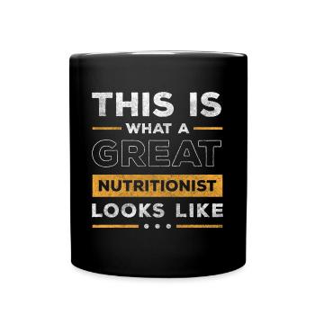 Objectif de l’aide du conseiller - Mug uni - noir - Devant