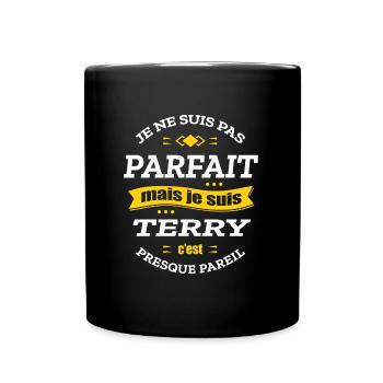 TERRY PARFAIT - PRENOM TERRY - Mug uni - noir - Devant