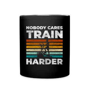 Training Ausdauer Kraft Coach - Tasse einfarbig - Schwarz - Vorne