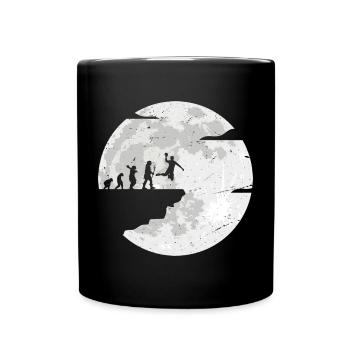 Feier der Mondevolution - Tasse einfarbig - Schwarz - Vorne