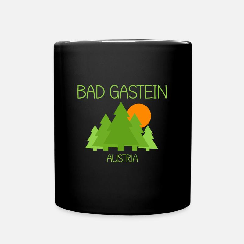 Bad Gastein - Tasse einfarbig - Schwarz