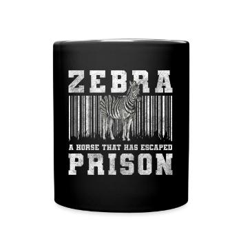 Zèbre Animal Safari Faune - Mug uni - noir - Devant