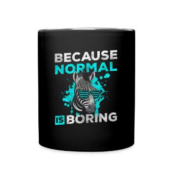Zebra Conservation Safari Animal Park - Full Colour Mug - black - Front