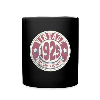 Design Vintage 1925 Logo Retro Style - Mug uni - noir - Devant