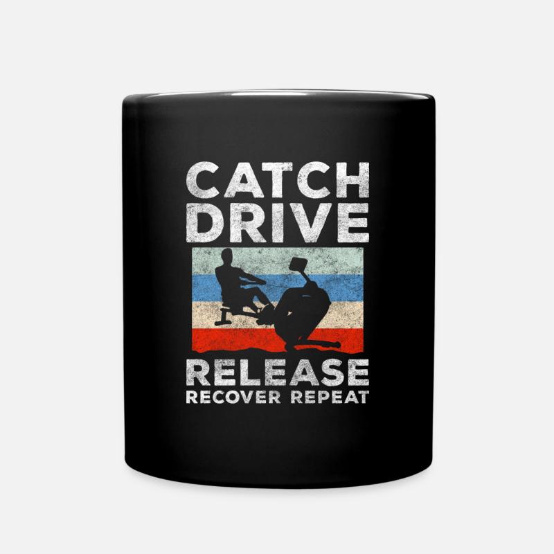 rowing machine Trainer Gym - Full Colour Mug - black
