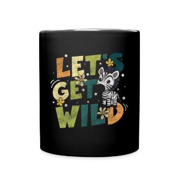 Safari en Afrique des zèbres - Mug uni - noir - Devant