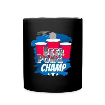 Beerpong Beer Pong - Full Colour Mug - black - Front