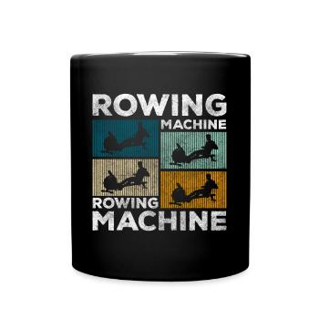 Rameur rameur hardcore - Mug uni - noir - Devant