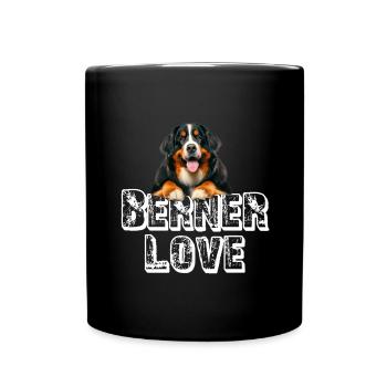 Bernese mountain dog - Full Colour Mug - black - Front