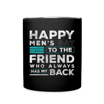 Men's Day Alcohol Male Handcart - Full Colour Mug - black - Front