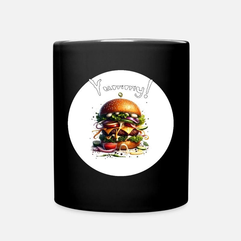 L’art du hamburger délicieux - Mug uni - noir