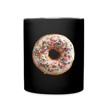 Donut - Tasse einfarbig - Schwarz - Vorne
