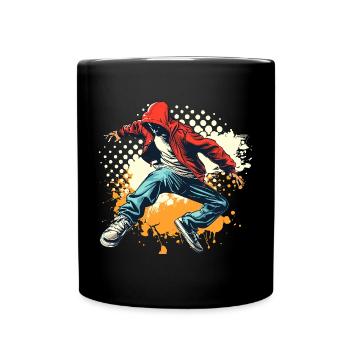Graphique Breakdancer - Mug uni - noir - Devant