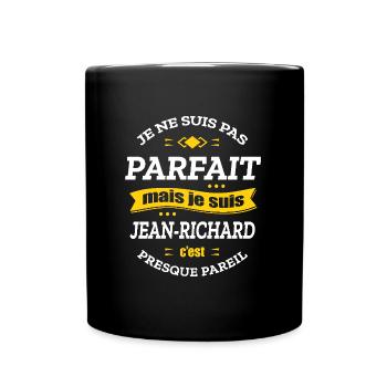 JEAN-RICHARD PARFAIT - PRENOM JEAN-RICHARD - Mug uni - noir - Devant
