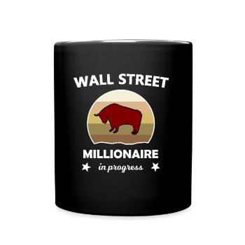 The millionaire and investor - Full Colour Mug - black - Front