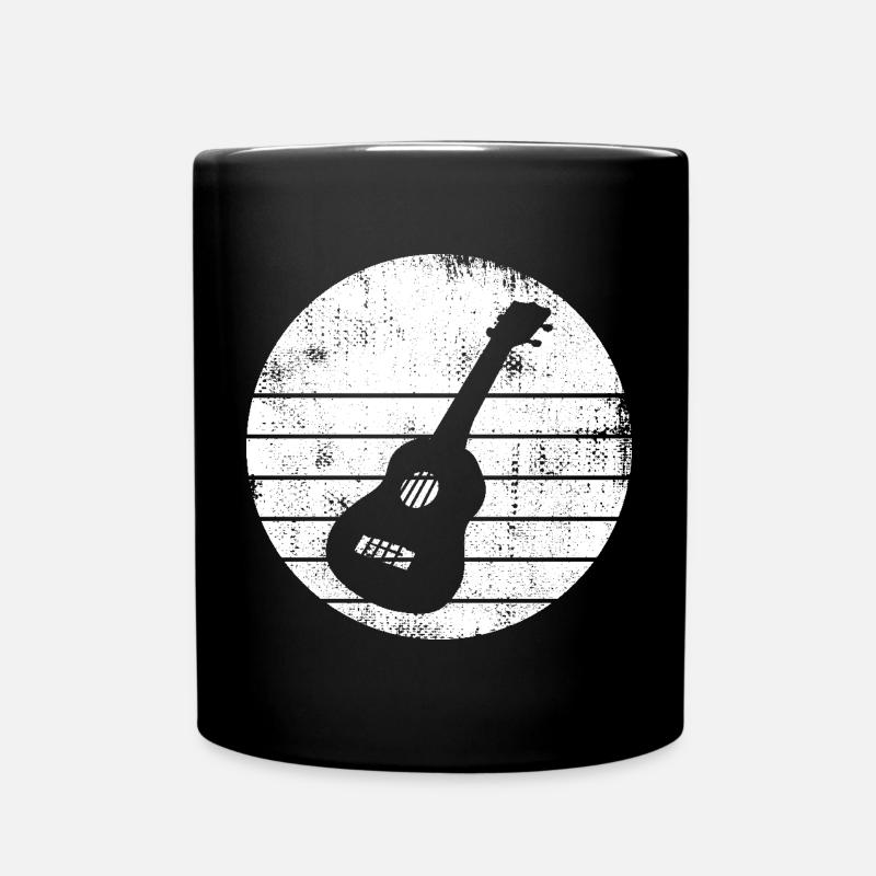 Ukulele Zeichnung - Tasse einfarbig - Schwarz