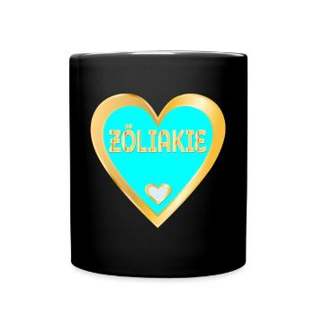 ZÖLIAKIE HERZ DÜNNDARM - Tasse einfarbig - Schwarz - Vorne