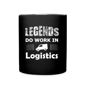 The legends of logistics - Full Colour Mug - black - Front