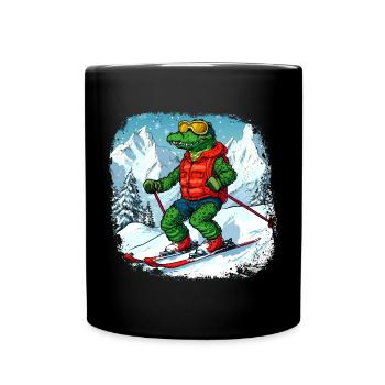 Crocodiles Ski - Mug uni - noir - Devant