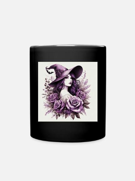 Violetta Witch - Full Colour Mug - black