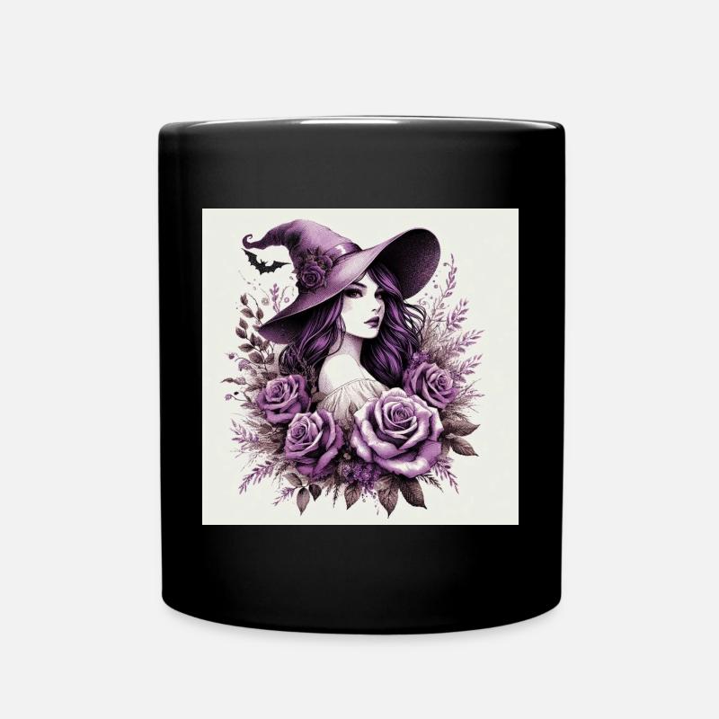Violetta Hexe - Tasse einfarbig - Schwarz
