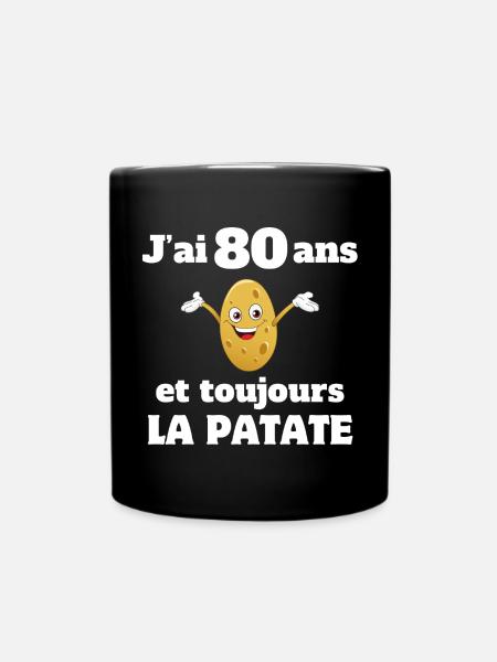 80 anni, 80 anni, ho 80 anni - Tazza monocolore - nero