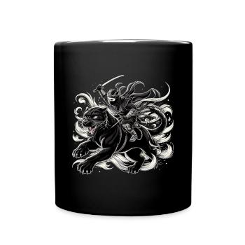 Ninja Jaguar Ninjato Cadeau - Mug uni - noir - Devant