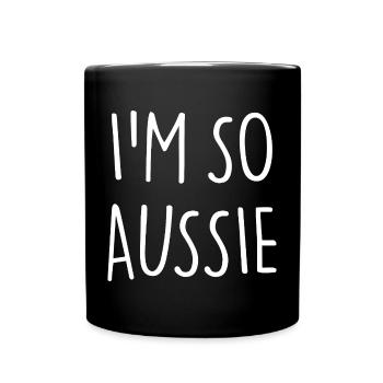 I'M SO AUSSIE Australien - Tasse einfarbig - Schwarz - Vorne