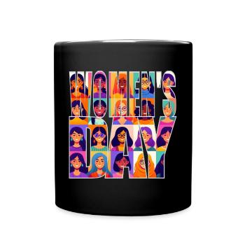 Frauentag - Tasse einfarbig - Schwarz - Vorne