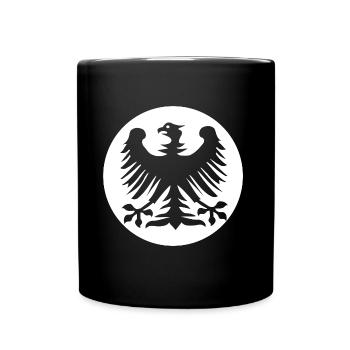 Der Adler Deutschlands - Tasse einfarbig - Schwarz - Vorne
