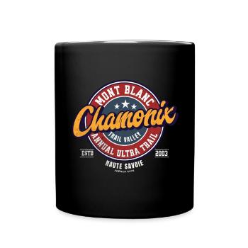 Mont Blanc Ultra Trail Chamonix Trail Patch - Full Colour Mug - black - Front