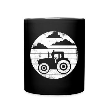 Tractor - Full Colour Mug - black - Front