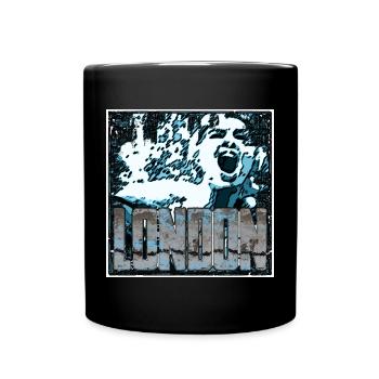 Expressive London Street Art Design - Full Colour Mug - black - Front