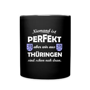 La Thuringe à l’est - Mug uni - noir - Devant