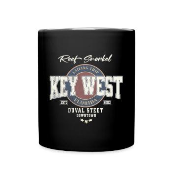 Vintage Key West Design Air Conditioning - Full Colour Mug - black - Front