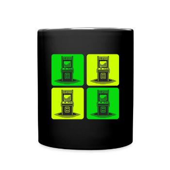 Machines de jeux rétro des années 80 - Mug uni - noir - Devant