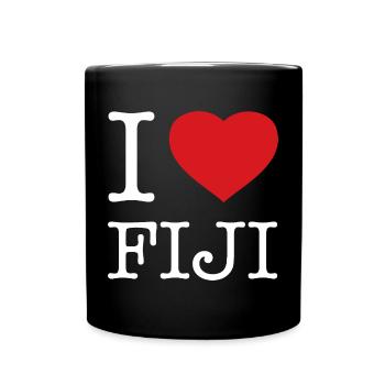 I LOVE FIJI - Full Colour Mug - black - Front