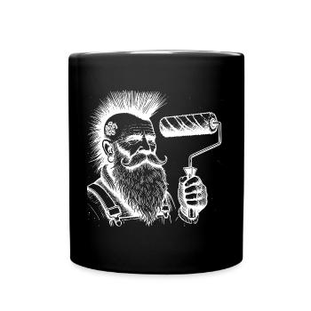 Peintre - Mug uni - noir - Devant