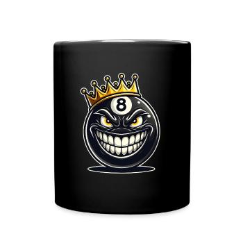 Billard König - Tasse einfarbig - Schwarz - Vorne