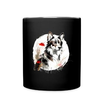 Chinese Zodiac Dog - Full Colour Mug - black - Front