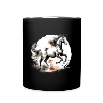 Chinese Zodiac Horse - Full Colour Mug - black - Front