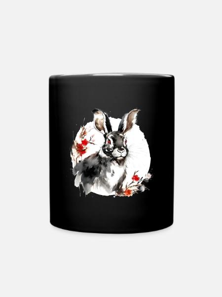 signe du zodiaque chinois Lapin - Mug uni - noir