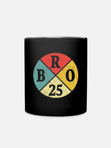 Broer Bro 2025 Big Brother Cadeau - Mok uni - zwart