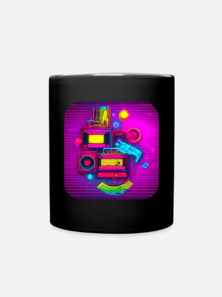 Fête des années 80 Vintage Fête à thème - Mug uni - noir