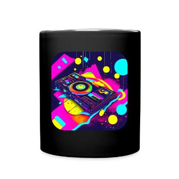 80s Party Vintage Theme Party - Full Colour Mug - black - Front