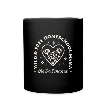 Homeschooling die beste Mutter - Tasse einfarbig - Schwarz - Vorne
