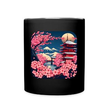 Japon Tour du Monde Temples Culture - Mug uni - noir - Devant
